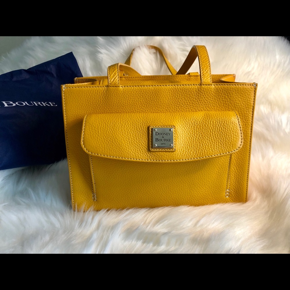 Yellow leather bag